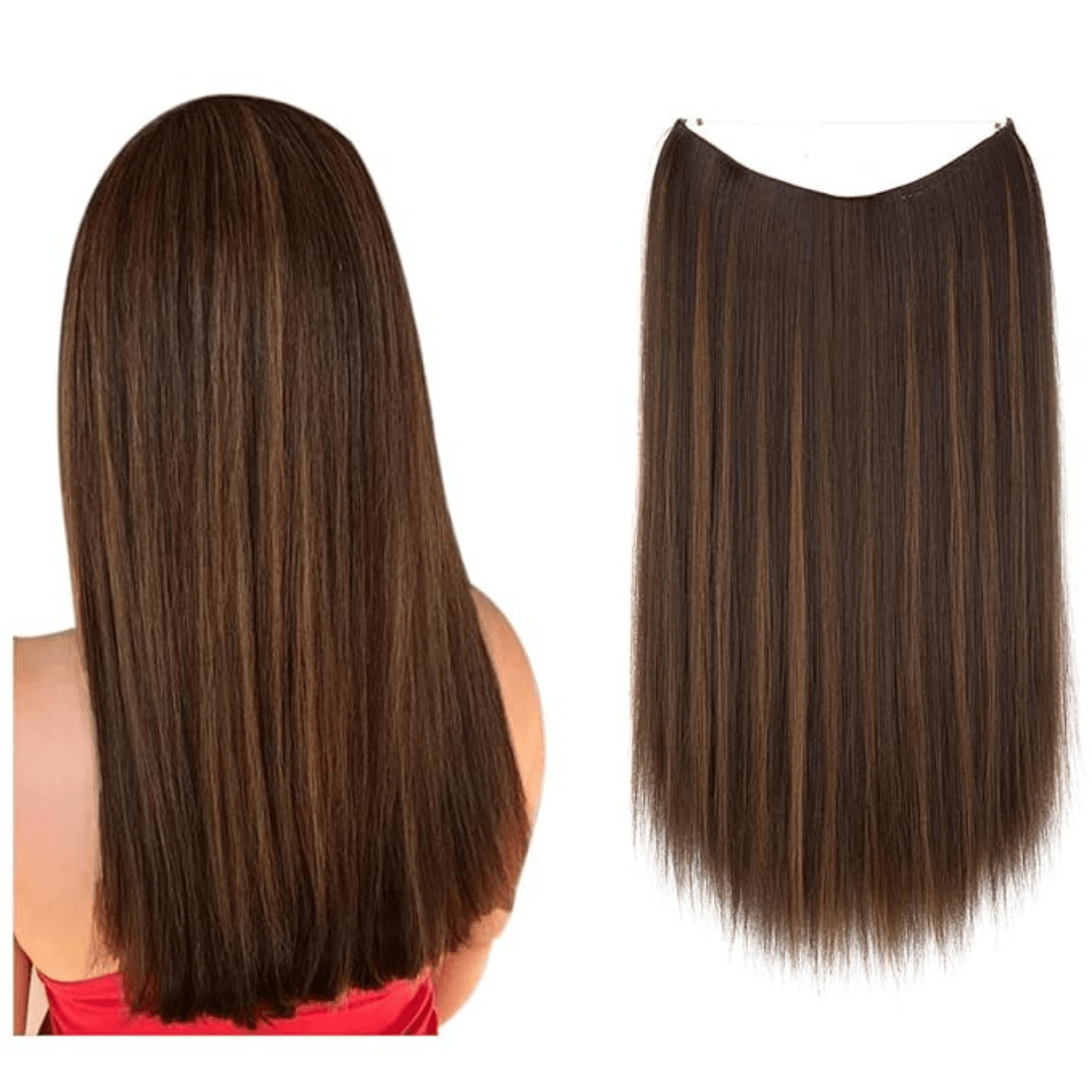 dark brown halo hair extensions