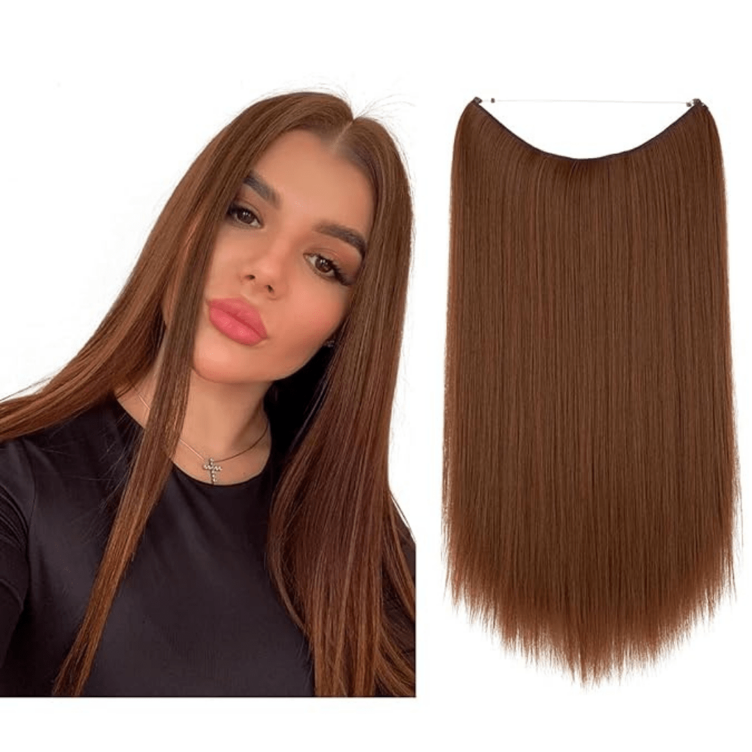 light auburn halo hair extensions