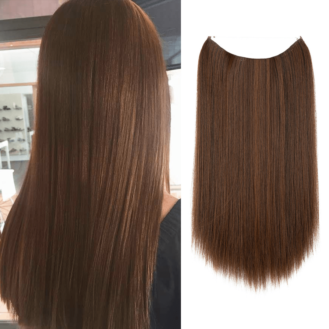 light brown halo hair extensions