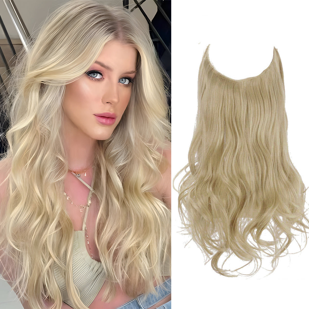 Pale Ash Blonde Wavy (16 Inch)