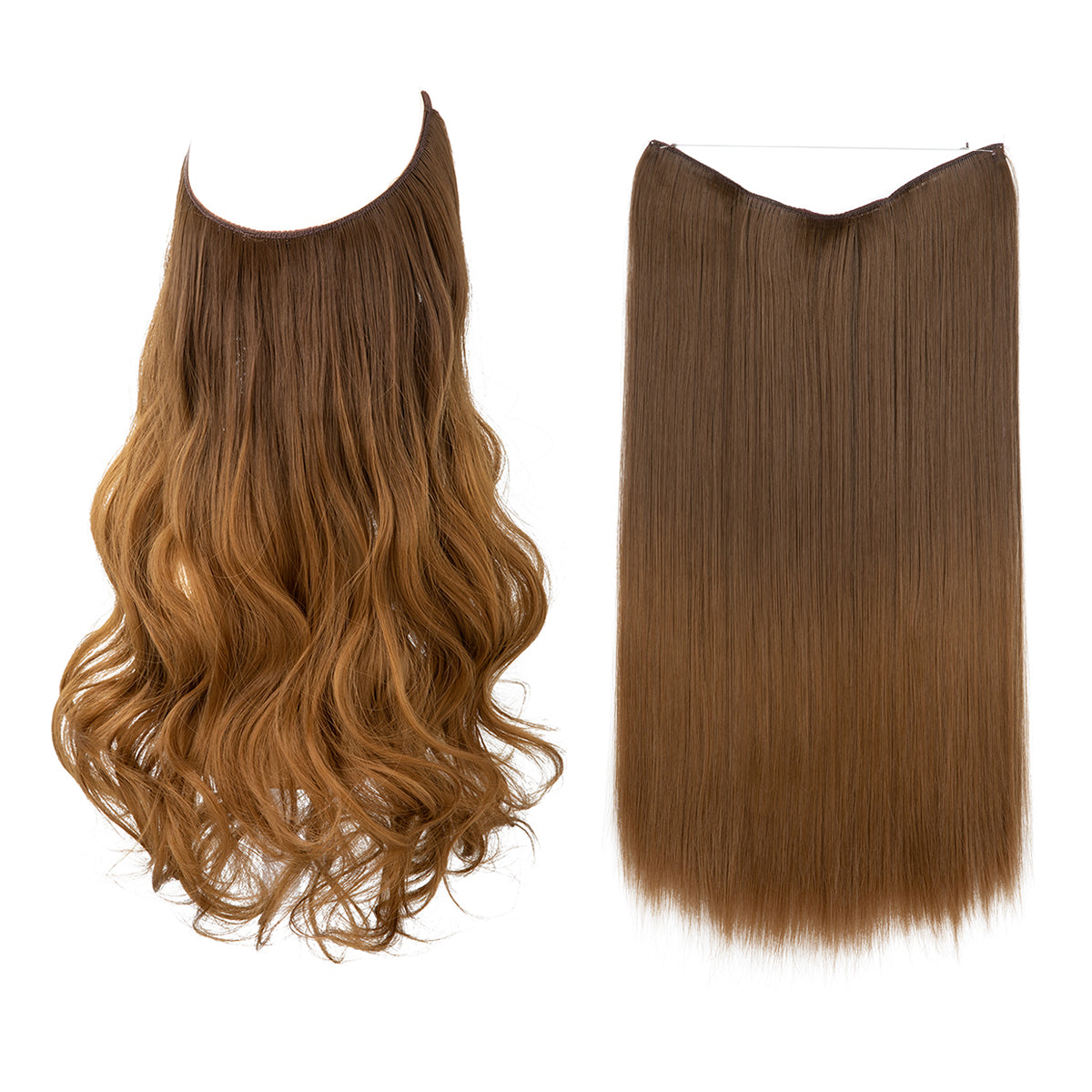 Brown to Golden + 1 FREE HALO / 18 Inch