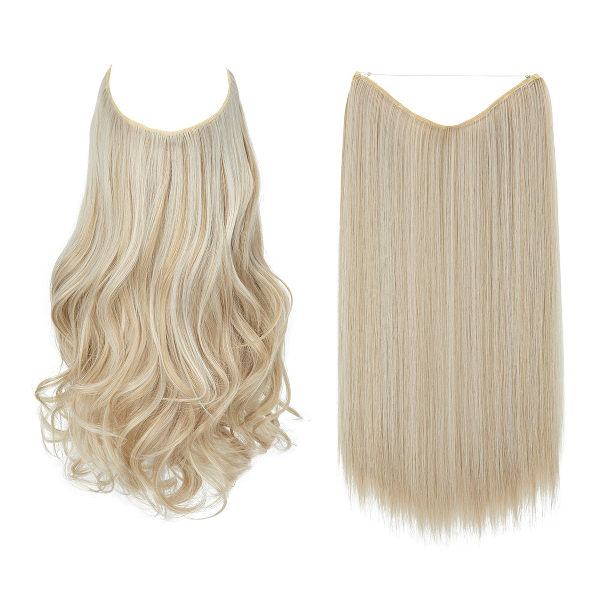 Cream Blonde + 1 FREE HALO / 18 Inch