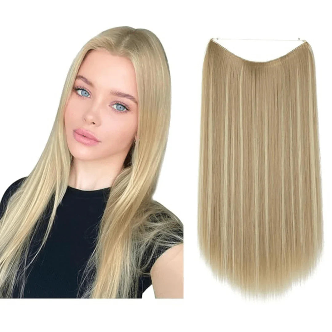 Dirty Blonde 16 Inch Straight Halo Hair Extensions | Thathair AU