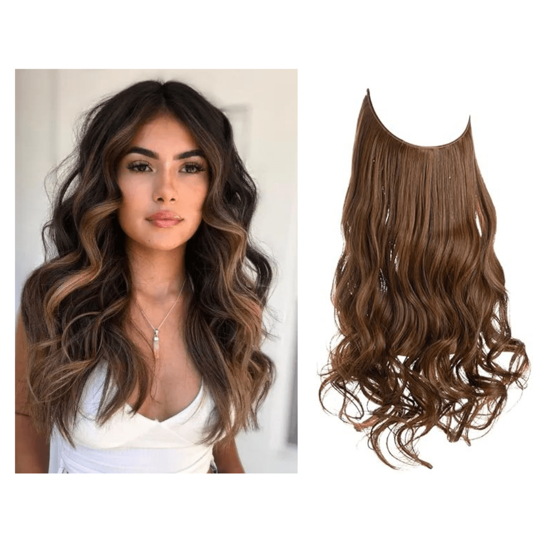 Light Brown + 1 FREE HALO / 18 Inch