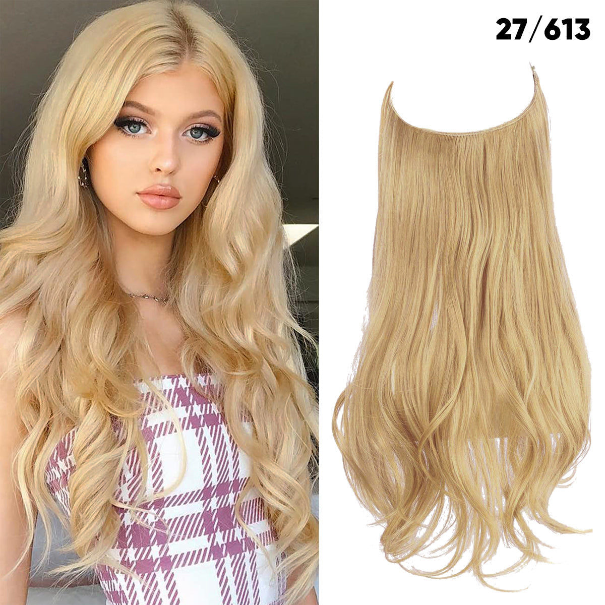 Light Honey Blonde + 1 FREE HALO / 14 Inch