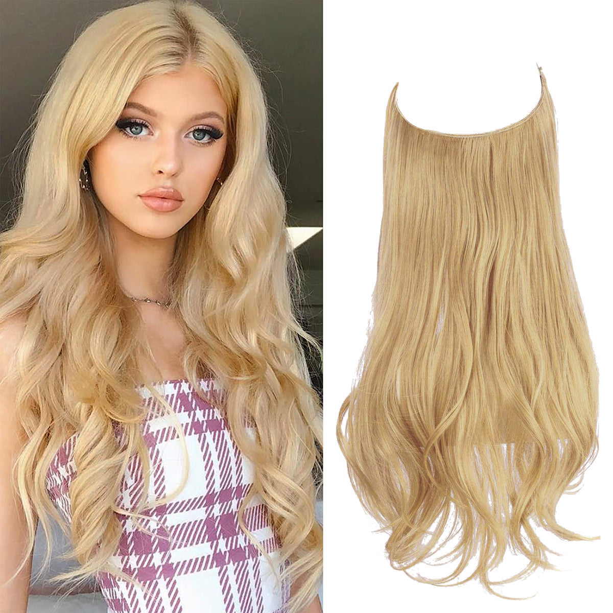 Light Honey Blonde Wavy (22 Inch)