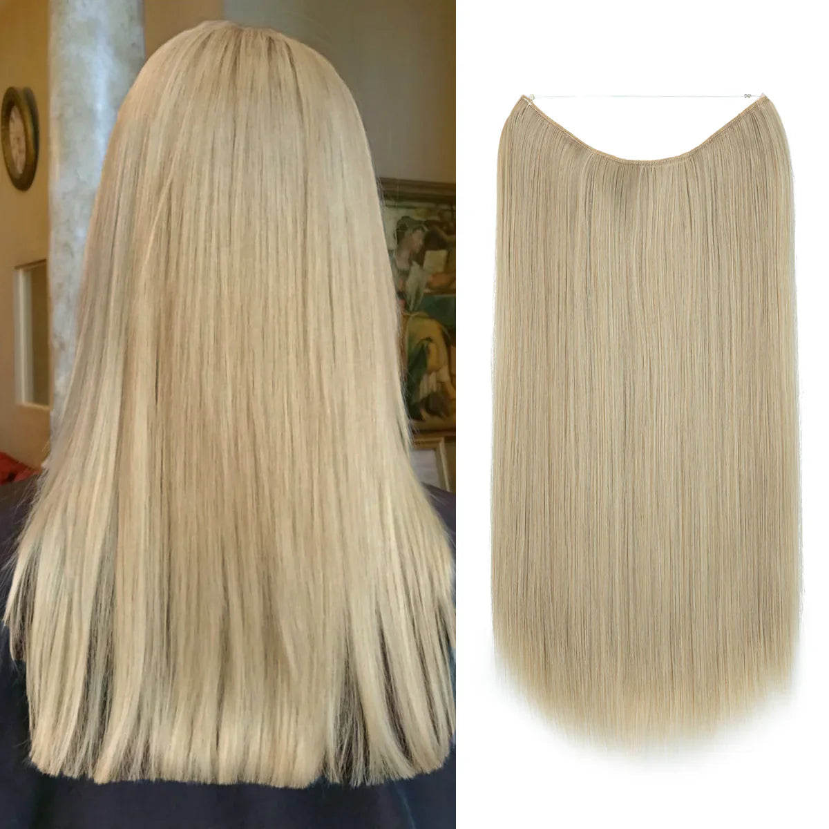 Pale Ash Blonde Straight (22 Inch)