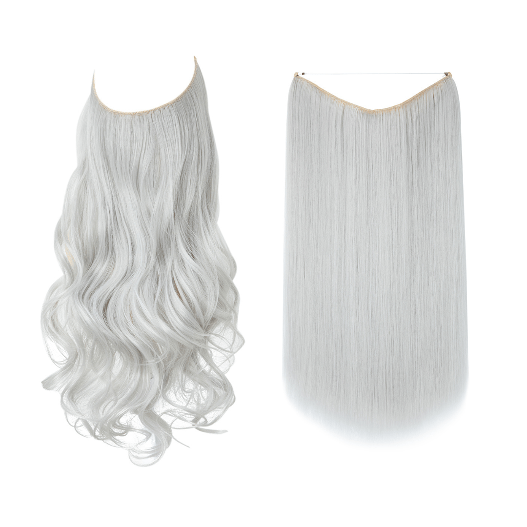 Silver Light Grey + 1 FREE HALO / 14 Inch