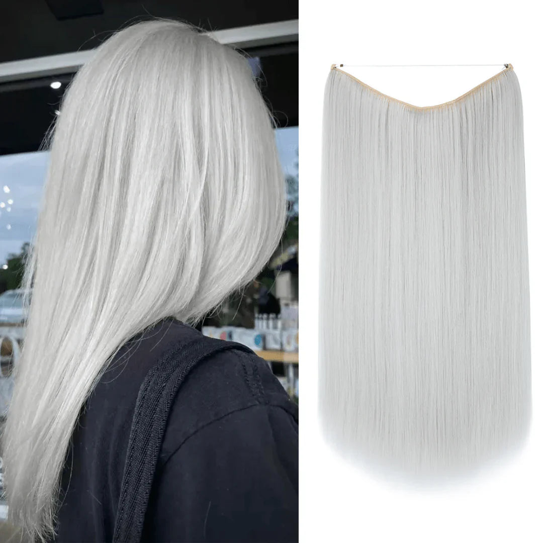 Silver Light Grey Straight (22 Inch)